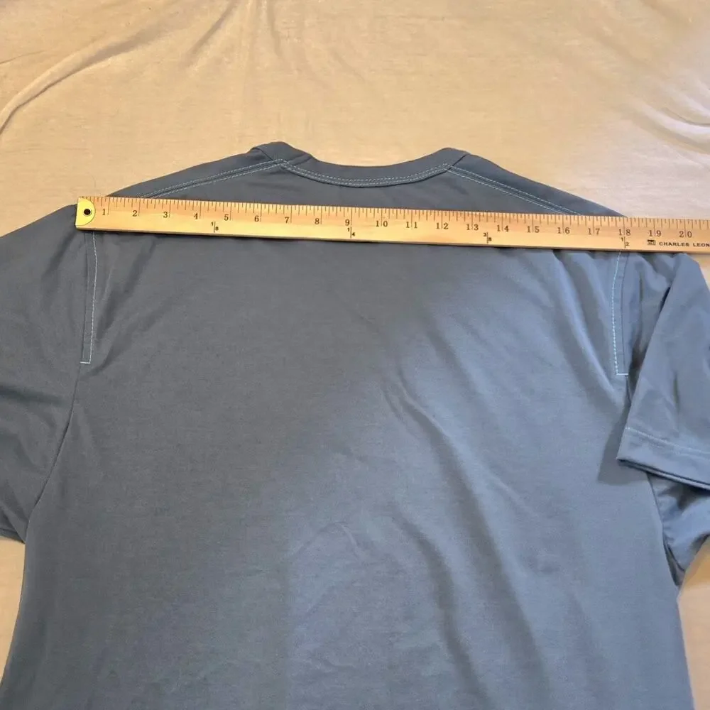 adidas Y-3 Short Sleeve w Pockets Premium T-Shirt Blue Size Small HY1245